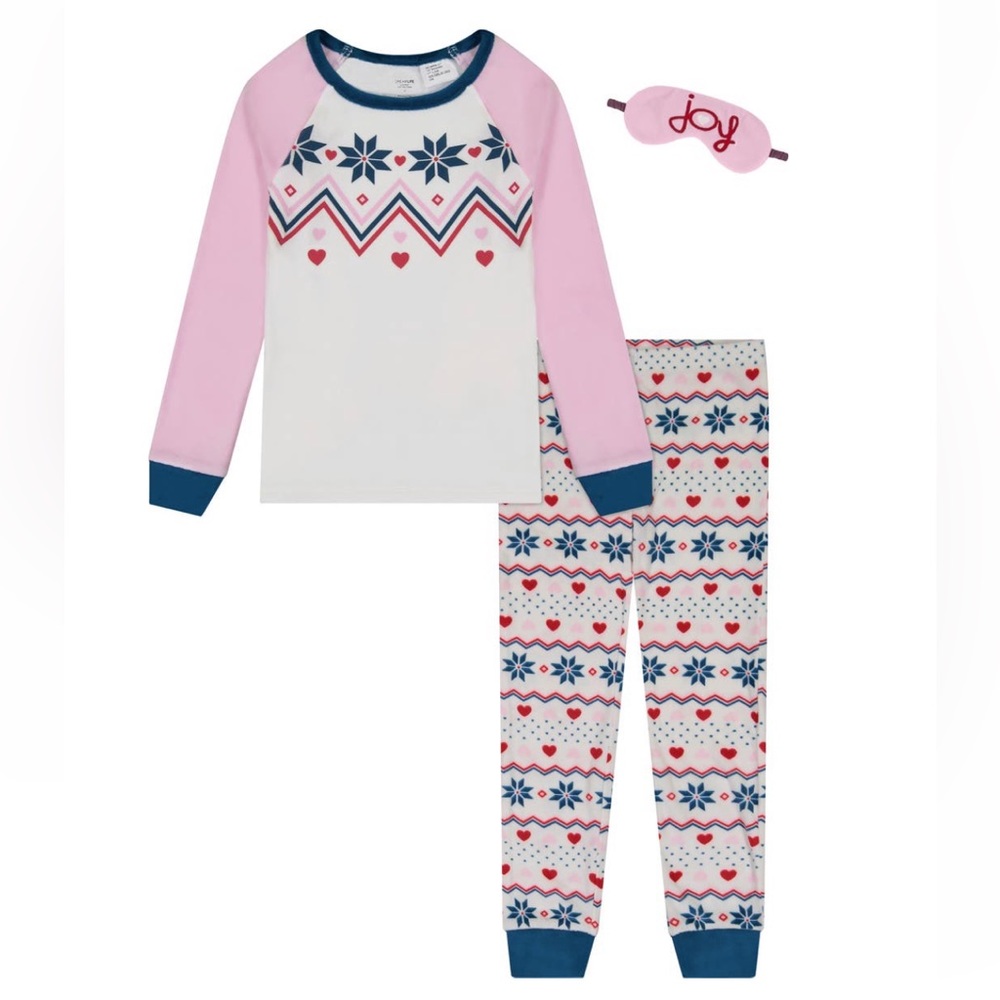 NWT Blush By Us Angels Kids Fair Isle Pajama Set SZ 14
